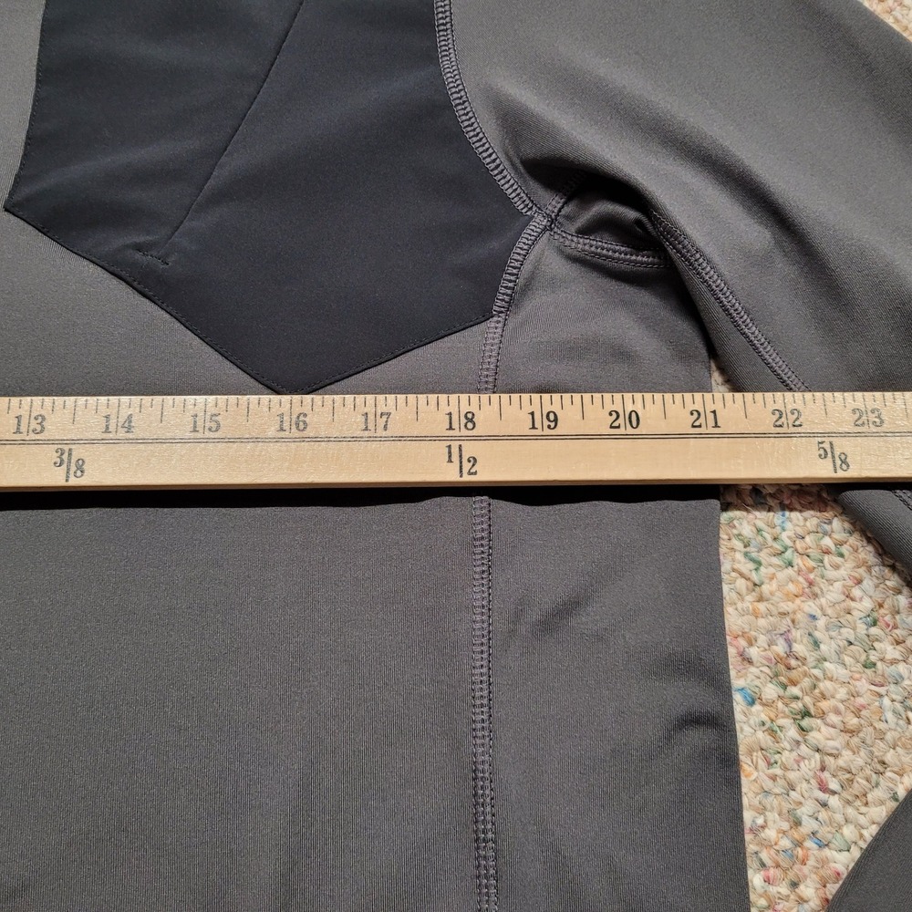 Obermeyer Flex Shirt Mens Large Grey 1/4 Zip Pullover Outdoors Active Base Layer - Picture 11 of 16